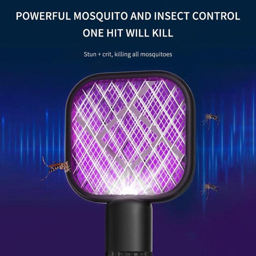 Electric Mosquito Killer – USB Rechargeable Racket with Night Light
