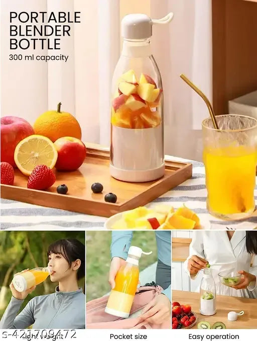 USB Rechargeable Juicer Blender 6 Blades Electric Blender