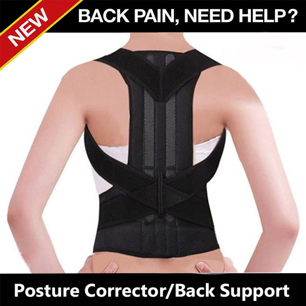 Magnetic Posture Corrector Belt – Back Pain Relief & Spine Support (Adjustable Size)