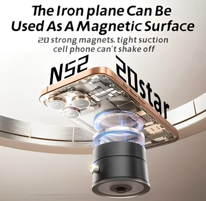Smart Vacuum Magnetic Phone Holder – Rotating & Foldable Mobile Stand