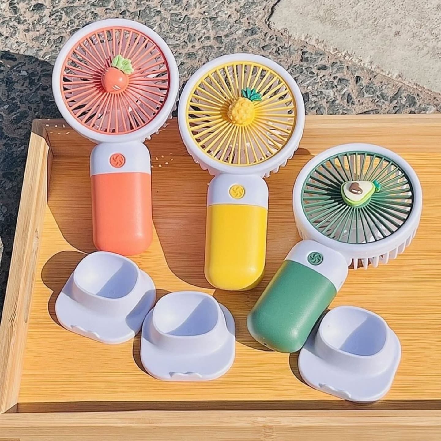 Cute Mini Hand Fan – USB Rechargeable Portable Cooling Fan for Kids & Travel