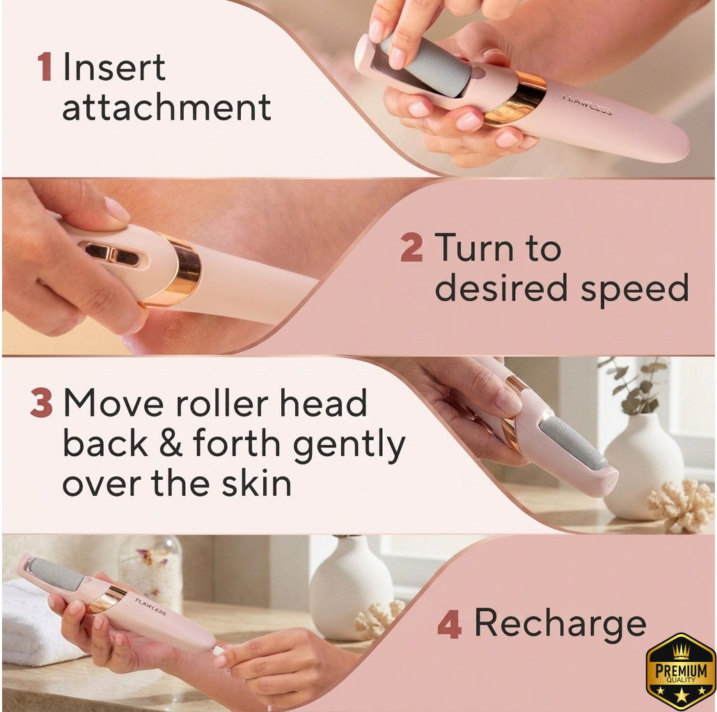 Electric Foot File – Instant Callus Remover for Soft & Smooth Feet