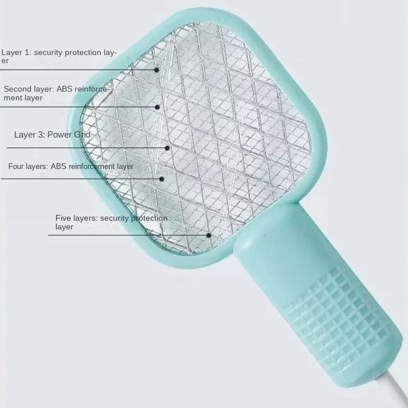 Electric Mosquito Killer – USB Rechargeable Racket with Night Light