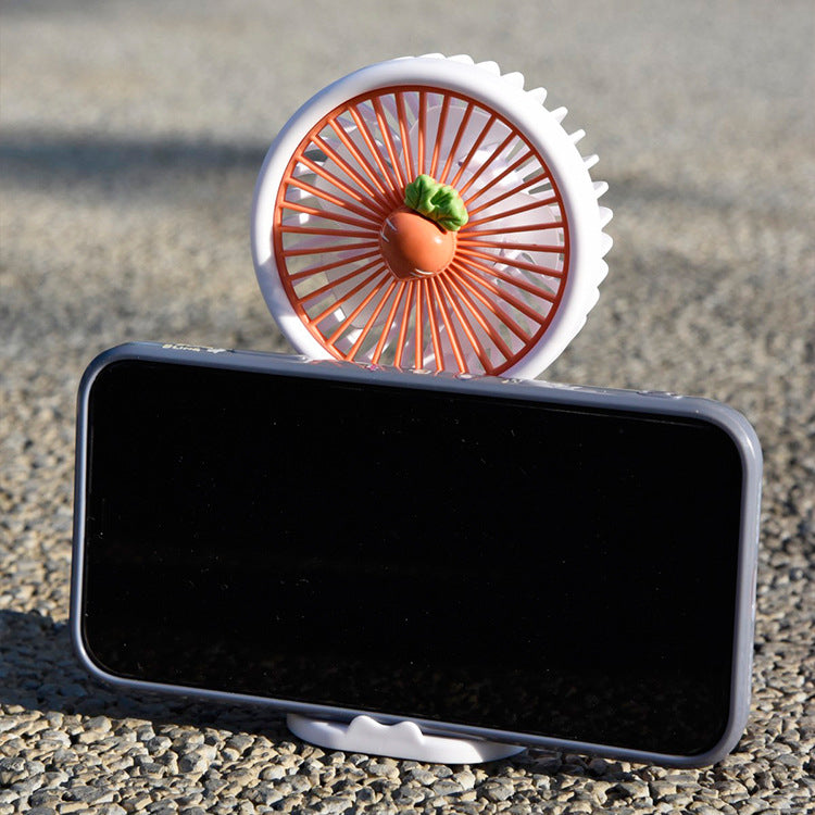 Cute Mini Hand Fan – USB Rechargeable Portable Cooling Fan for Kids & Travel