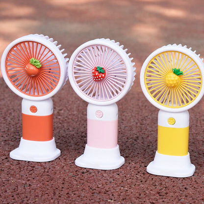 Cute Mini Hand Fan – USB Rechargeable Portable Cooling Fan for Kids & Travel