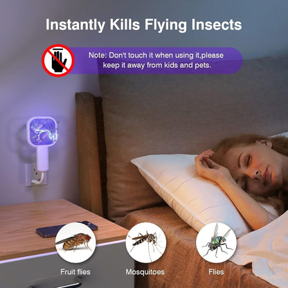 Electric Mosquito Killer – USB Rechargeable Racket with Night Light